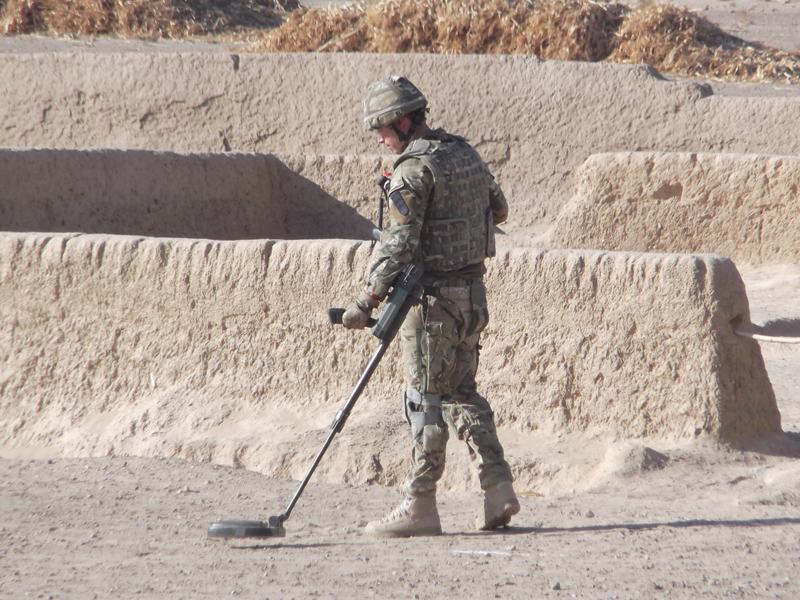IED Search with Vallon Mine Detector